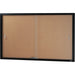 Be Noticed Sliding Door Notice Cases - Corkboard