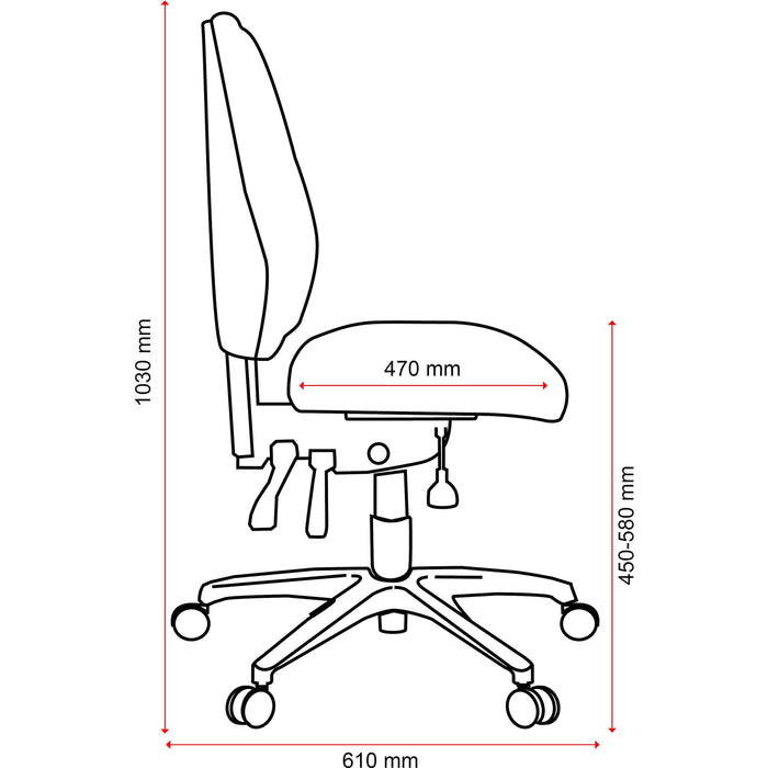 Buro Aura Ergo+ Chair - 180kg Rating