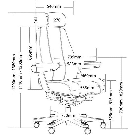 Corsa Heavy Duty Multi-Shift Chair