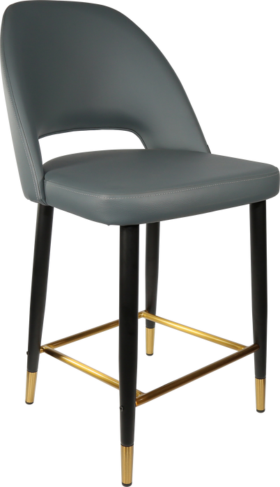 Durafurn Semifreddo Counter Stool - Black Metal 650h Legs