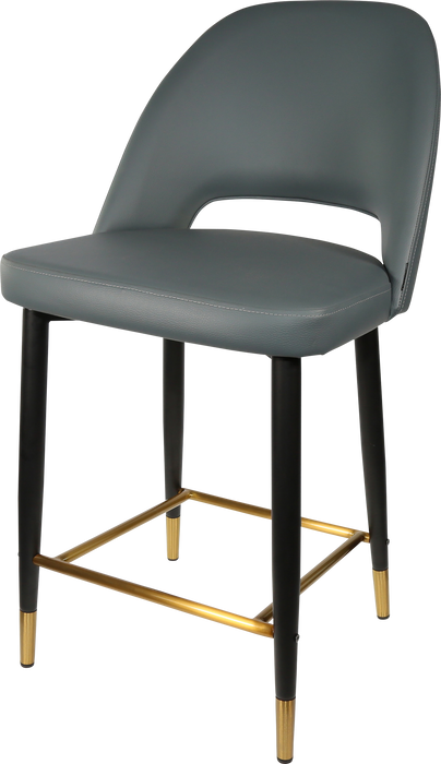 Durafurn Semifreddo Counter Stool - Black Metal 650h Legs