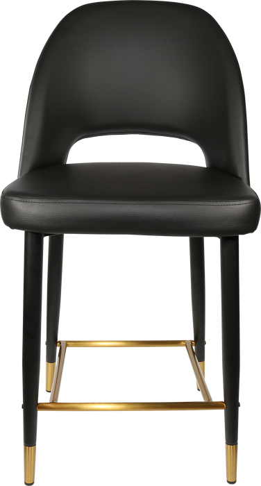 Durafurn Semifreddo Counter Stool - Black Metal 650h Legs