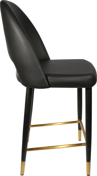 Durafurn Semifreddo Counter Stool - Black Metal 650h Legs