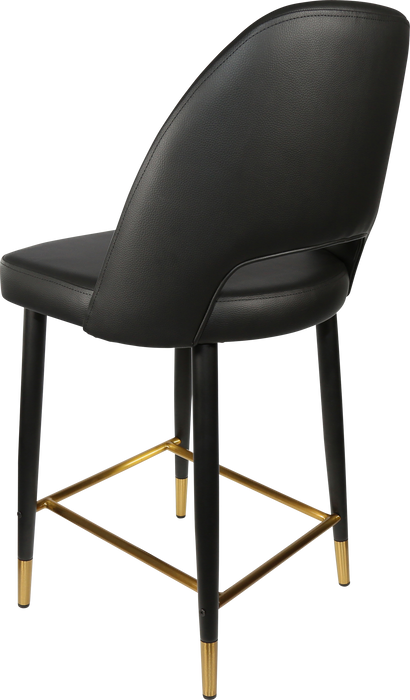 Durafurn Semifreddo Counter Stool - Black Metal 650h Legs