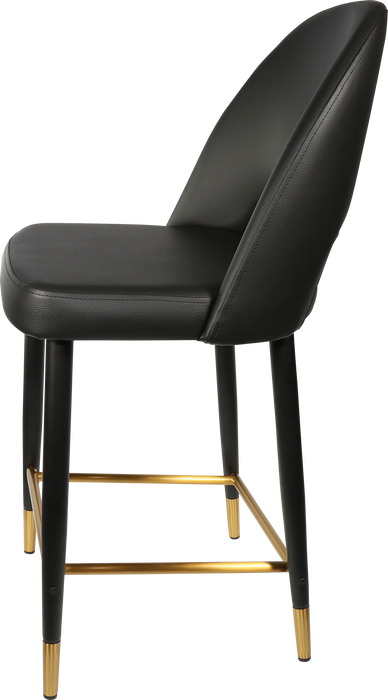 Durafurn Semifreddo Counter Stool - Black Metal 650h Legs