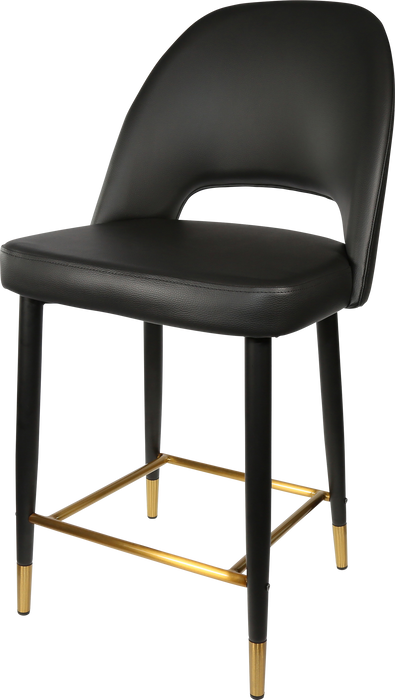 Durafurn Semifreddo Counter Stool - Black Metal 650h Legs