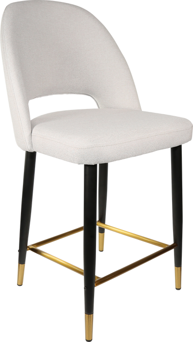 Durafurn Semifreddo Counter Stool - Black Metal 650h Legs