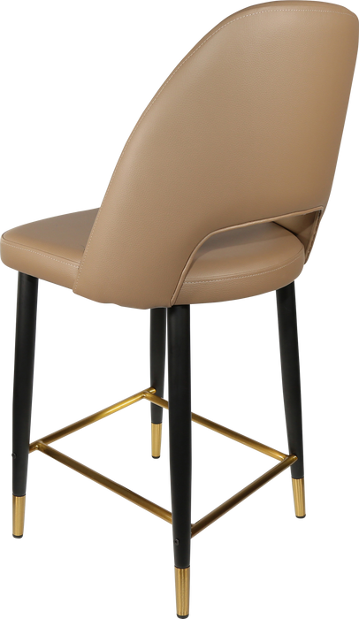 Durafurn Semifreddo Counter Stool - Black Metal 650h Legs