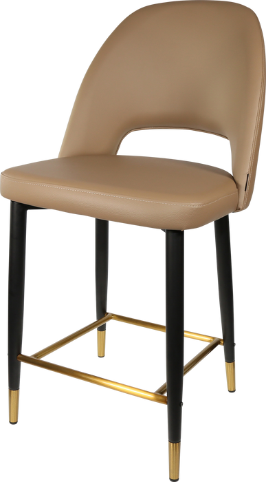 Durafurn Semifreddo Counter Stool - Black Metal 650h Legs