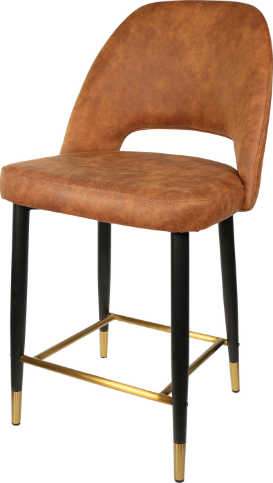 Durafurn Semifreddo Counter Stool - Black Metal 650h Legs