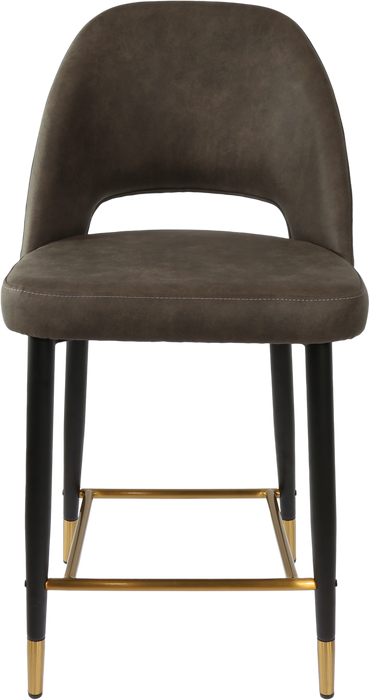 Durafurn Semifreddo Counter Stool - Black Metal 650h Legs