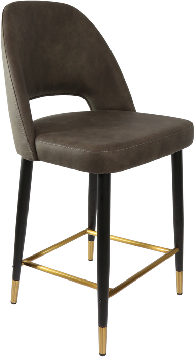 Durafurn Semifreddo Counter Stool - Black Metal 650h Legs