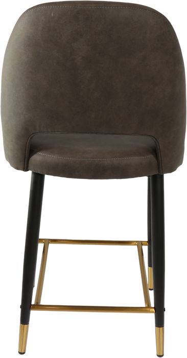 Durafurn Semifreddo Counter Stool - Black Metal 650h Legs