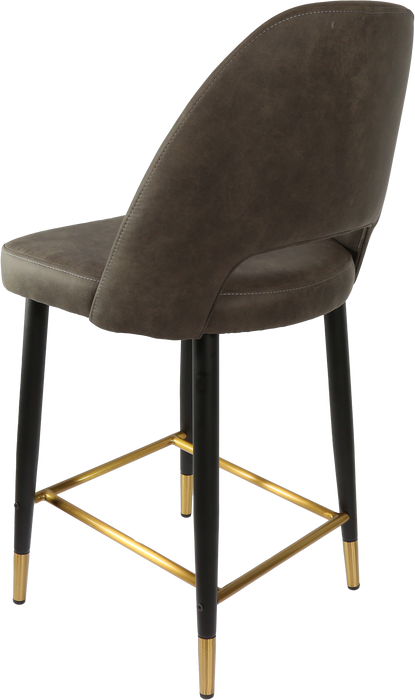 Durafurn Semifreddo Counter Stool - Black Metal 650h Legs