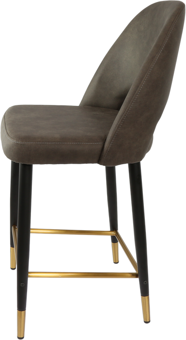 Durafurn Semifreddo Counter Stool - Black Metal 650h Legs