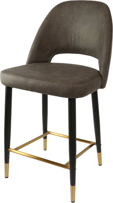 Durafurn Semifreddo Counter Stool - Black Metal 650h Legs