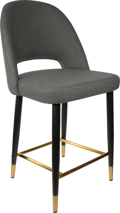 Durafurn Semifreddo Counter Stool - Black Metal 650h Legs