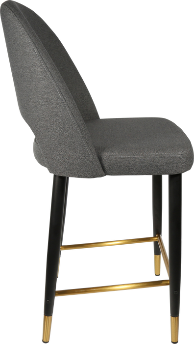 Durafurn Semifreddo Counter Stool - Black Metal 650h Legs