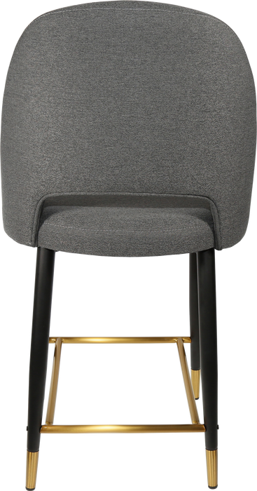 Durafurn Semifreddo Counter Stool - Black Metal 650h Legs