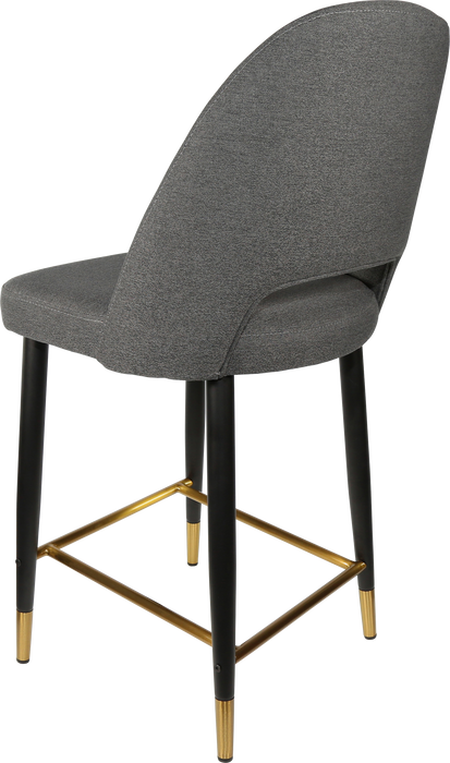 Durafurn Semifreddo Counter Stool - Black Metal 650h Legs