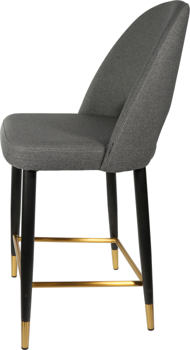 Durafurn Semifreddo Counter Stool - Black Metal 650h Legs