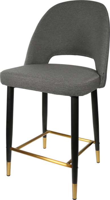 Durafurn Semifreddo Counter Stool - Black Metal 650h Legs