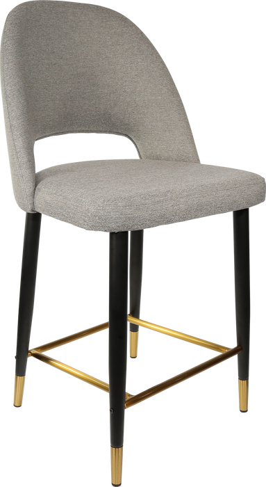 Durafurn Semifreddo Counter Stool - Black Metal 650h Legs