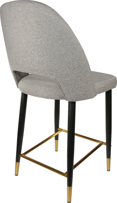 Durafurn Semifreddo Counter Stool - Black Metal 650h Legs