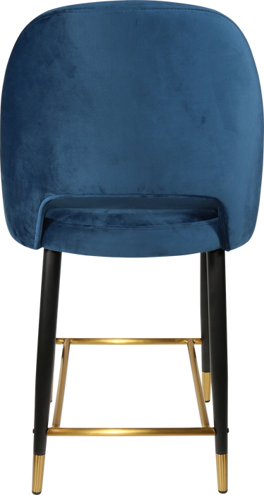 Durafurn Semifreddo Counter Stool - Black Metal 650h Legs