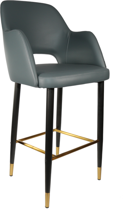 Durafurn Sorbet Stool with Black Metal 750h Legs