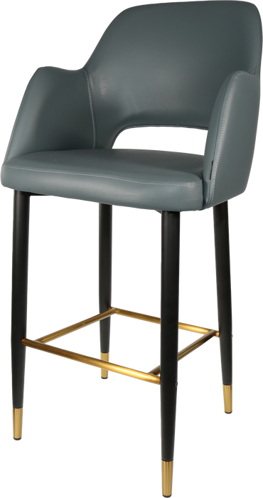 Durafurn Sorbet Stool with Black Metal 750h Legs