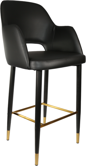 Durafurn Sorbet Stool with Black Metal 750h Legs