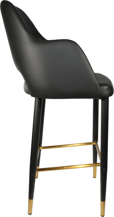 Durafurn Sorbet Stool with Black Metal 750h Legs