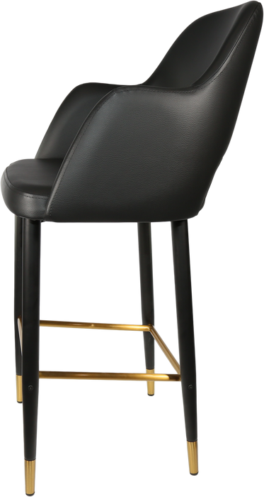 Durafurn Sorbet Stool with Black Metal 750h Legs