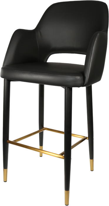 Durafurn Sorbet Stool with Black Metal 750h Legs