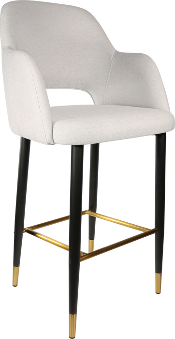 Durafurn Sorbet Stool with Black Metal 750h Legs