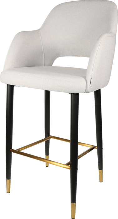 Durafurn Sorbet Stool with Black Metal 750h Legs