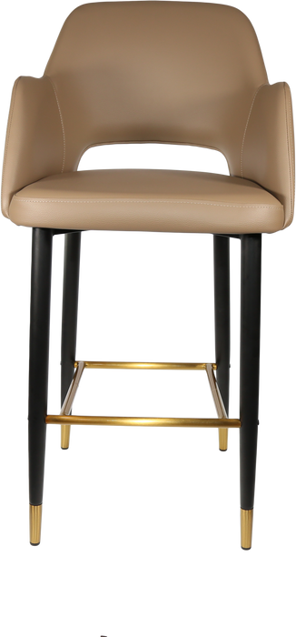 Durafurn Sorbet Stool with Black Metal 750h Legs