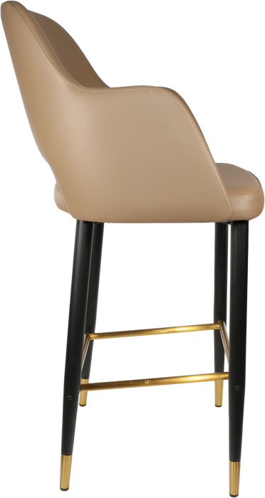 Durafurn Sorbet Stool with Black Metal 750h Legs