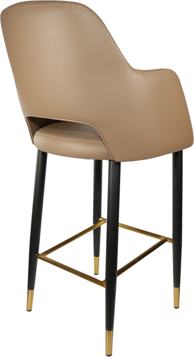 Durafurn Sorbet Stool with Black Metal 750h Legs