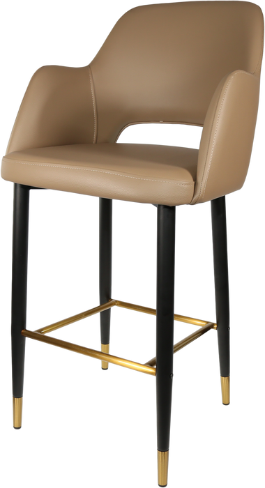 Durafurn Sorbet Stool with Black Metal 750h Legs