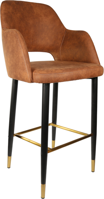 Durafurn Sorbet Stool with Black Metal 750h Legs