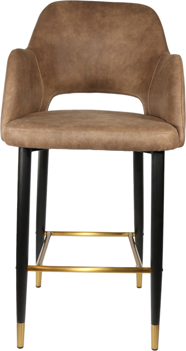 Durafurn Sorbet Stool with Black Metal 750h Legs