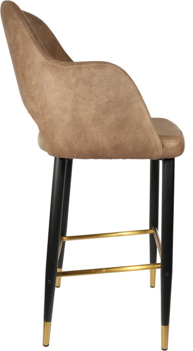 Durafurn Sorbet Stool with Black Metal 750h Legs