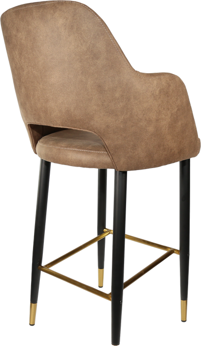 Durafurn Sorbet Stool with Black Metal 750h Legs