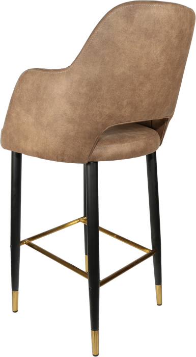 Durafurn Sorbet Stool with Black Metal 750h Legs