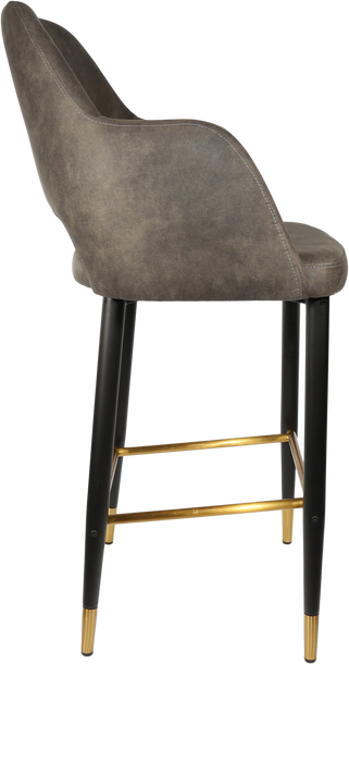 Durafurn Sorbet Stool with Black Metal 750h Legs