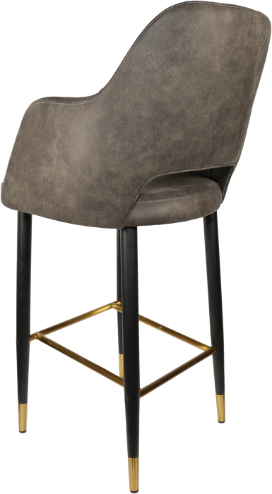 Durafurn Sorbet Stool with Black Metal 750h Legs