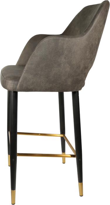 Durafurn Sorbet Stool with Black Metal 750h Legs