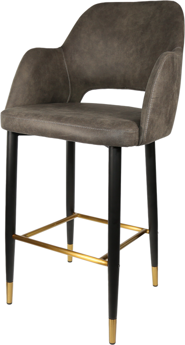 Durafurn Sorbet Stool with Black Metal 750h Legs